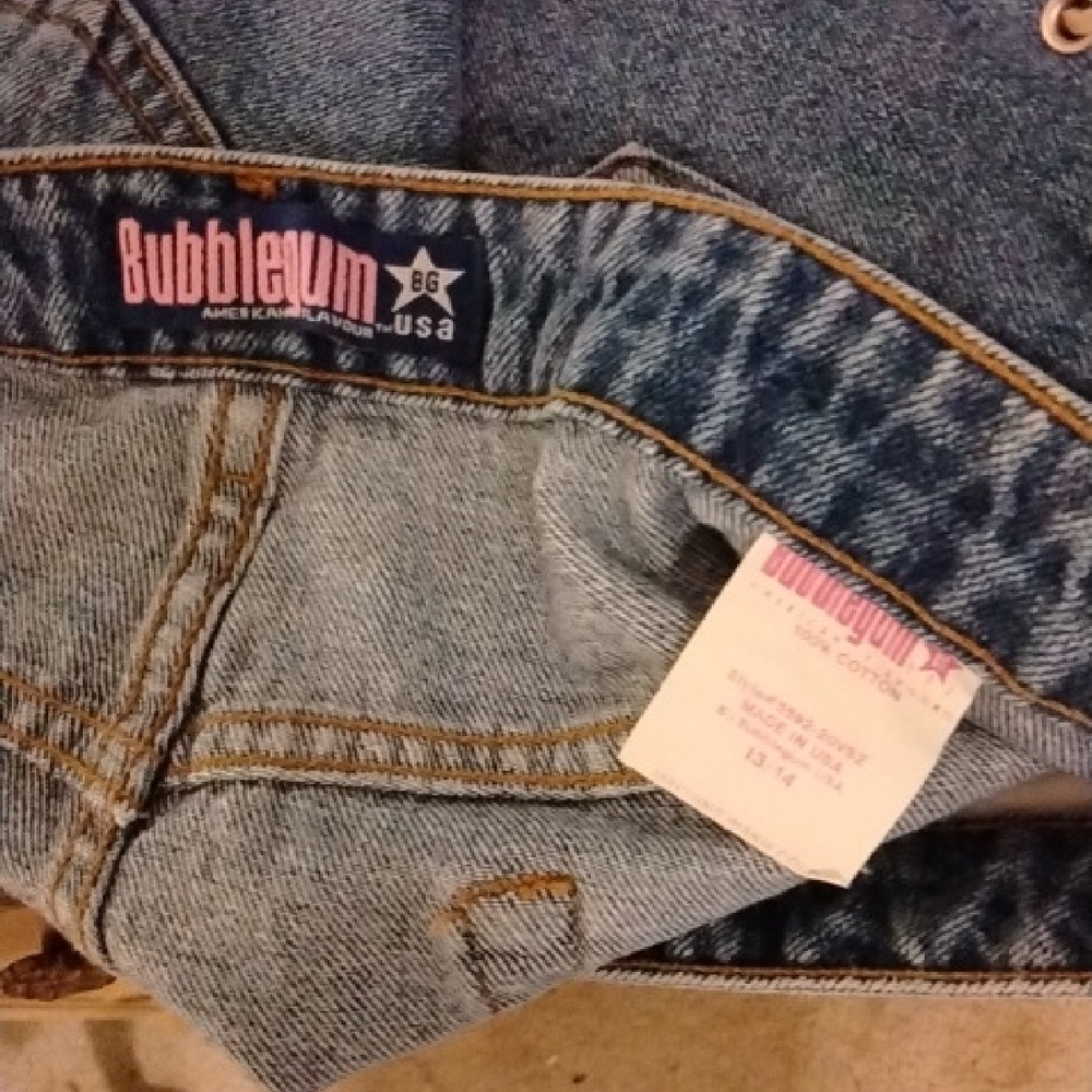 Juniors NWT Bubblegum Blue Denim Skirt with Lace-Up Detail - Picture 6 of 6